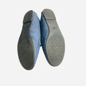 White Mountain Womens size 9.5W. Blue Faux Suede Slip On Loafer Flats thumbnail 6