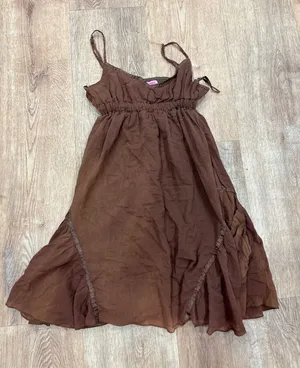 Brown cottage core dress Size M thumbnail 1