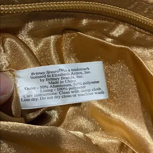 Vintage Britney Spears Gold Tone Chainmail Evening Hand Purse thumbnail 5