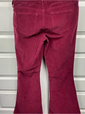 Ariat Flare Corduroy Jeans Women’s Size 29R Stretch Denim Western Maroon Wine thumbnail 6