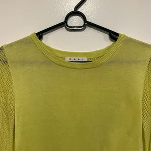 CAbi Light Yellow Knit sweater casual top. Size XS thumbnail 3