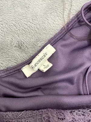 Francesca's Purple Lace Dress thumbnail 2