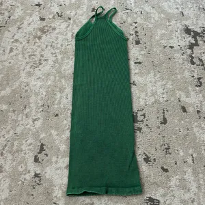 Free People Movement Green Ribbed Tight Mini Dress Size XS/S thumbnail 2
