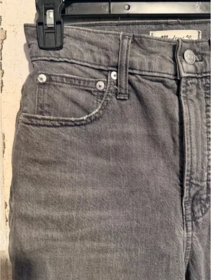 Madewell Women’s 25P $128 Perfect Vintage High Rise Ankle Jeans Gray thumbnail 10