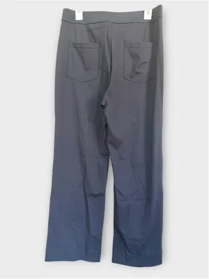 Halara Size L High Waisted Pockets Straight Leg Casual Pants Black thumbnail 4