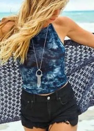 American Eagle Halter Crop Top thumbnail 1