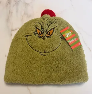 Dr. Seuss THE GRINCH Snow Wear Beanie Hat Fleece Winter NWT Unisex thumbnail 1