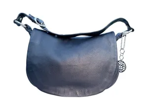 Coach Soho Flap Hobo Shoulder Bag Black Pebbled Leather Purse Style 12662 thumbnail 1