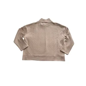 NWT Southern Tide Cordelia Pullover Sweater Womens XL‎ Tan Quilted Button Sides thumbnail 10