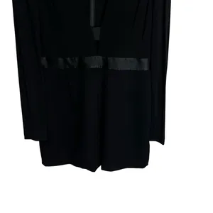 Diane von Furstenberg DVF Kyara Tuxedo Romper Black NWT Size 12 thumbnail 5