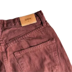 Edwin Women’s Size 26 Anderson Ankle 90’s Relaxed Pants Brown Denim Old Money‎ thumbnail 7