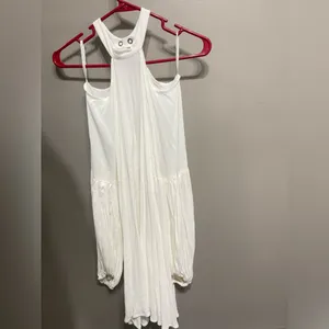 Free People NEW Drift Away Cold Shoulder Balloon Sleeves Tunic‎ Dress Small thumbnail 3
