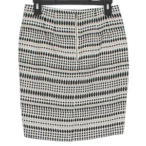 NWT Ann Taylor Loft Skirt Pencil Minimalist Professional Preppy White Black 2P thumbnail 5