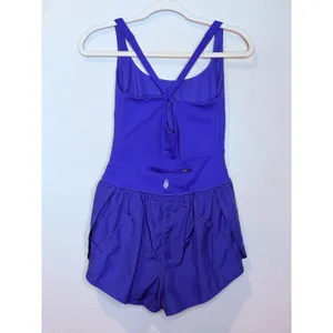 Free People Movement Blue Violet Cutout Active Romper Size S thumbnail 4