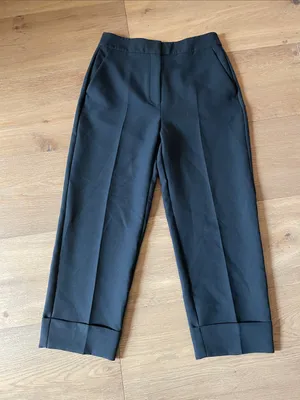 Abercrombie & Fitch High Rise Cuffed Tailored Straight Pants Size 28 Short thumbnail 7