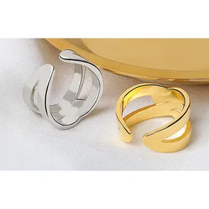 Boutique Layered Cross Ring‎ | White Gold Sterling Silver thumbnail 8