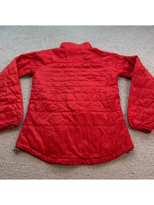 Vintage J. America Ohio State Buckeyes Women’s M Red Fleece Jacket OSU thumbnail 2