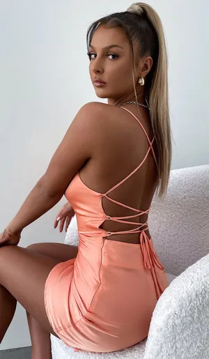Satin Mini Nasty Gal Dress thumbnail 2