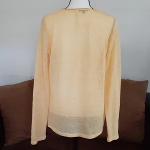 Mission Sheer Knitted Top Size Large Yellow thumbnail 3