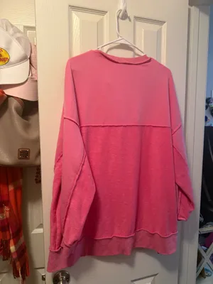 Peach Love pink sweatshirt small thumbnail 3