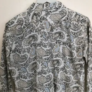 Ariat paisley w/Silver threads long sleeve Pearl Snap western shirt M thumbnail 7