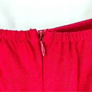Polly Strappy Linen Wrap Mini‎ Sundress Red Size US 6 thumbnail 4