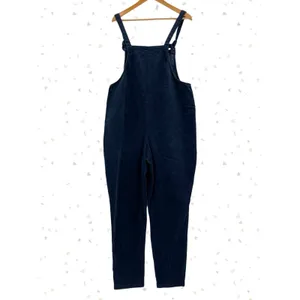 Lucy and Yak Navy Corduroy Dungaree Overalls Dark Blue Organic Cotton Size 12 thumbnail 2