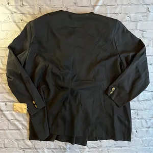 VTG Y2K Blazer Womens Jacket 26W Gold Buttons Danny & Nicole New York thumbnail 5