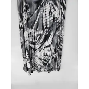 Hula Honey Womens Dress Medium Gray White Tie Dye Strapless Maxi Summer Beach thumbnail 10