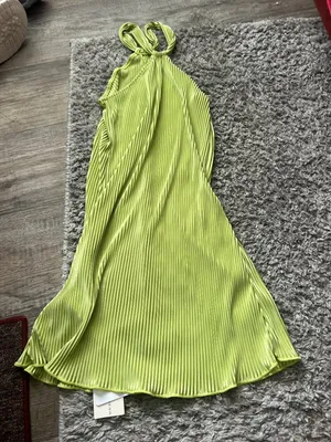 NWT Commense Plisse Halter Short Dress size small thumbnail 1
