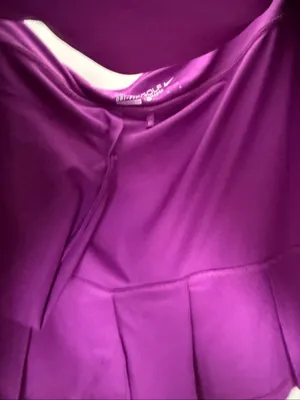 Nike Golf Women’s Large Purple Pleated Skirt Athletic thumbnail 2