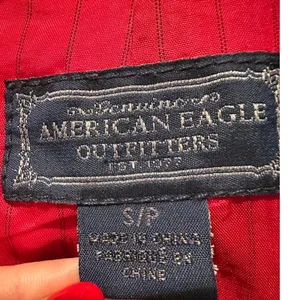 American‎ Eagle Houndstooth Wool Cropped Blazer Jacket Y2K Academia Preppy thumbnail 4