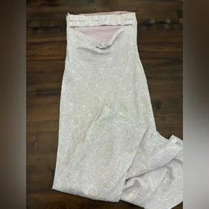 Grey Bandit Dress Strapless Midi XS Floral Purple White thumbnail 3