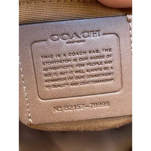 Coach 79998 Beige Signature Coated Canvas Prairie Satchel No Shoulder Strap thumbnail 6