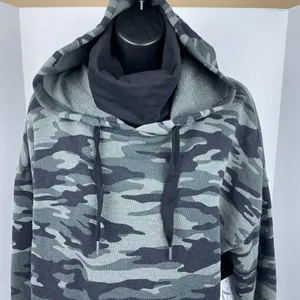 Seven7 Women Forest Camo Masked Hoodie NWT Size XL thumbnail 4