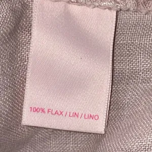 Victoria's Secret Linen Blend‎ Pants Light Pink Flax Drawstring Wide Leg Size 0 thumbnail 4
