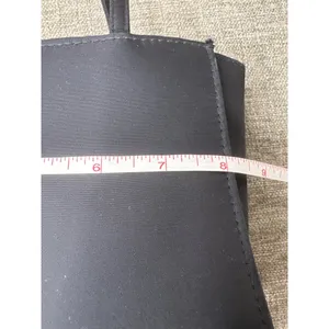 Small Black Handbag Crossbody With Zebra Stripe Interior & Removable Strap thumbnail 5