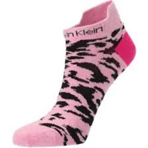 NWT Calvin Klein Leopard Back Tab no show socks thumbnail 3