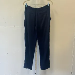 BCBGMAXAZRIA Navy Satin Jogger Pants Cuffed Tapered XS JUF2D730 Sporty Casual thumbnail 2