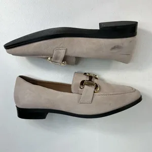 Diba True Size 10 About It Slip On Loafers Suede Leather Beige 54925 Appel Crisp thumbnail 3
