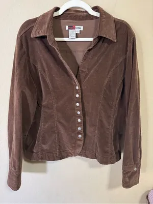 Live a Little Vintage Beautiful Brown Jacket thumbnail 1