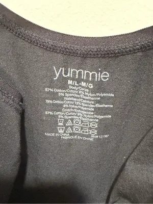 Yummie Ruby Scoop Neck‎ Black Shaping Bodysuit NWT Size M/L thumbnail 3
