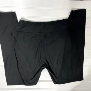 LULAROE OS Solid Black Leggings 130 thumbnail 3