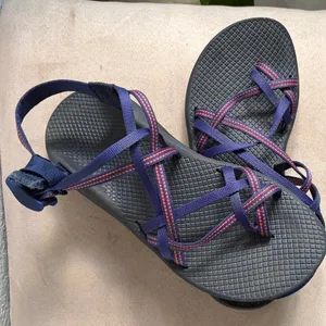 Chaco Women's Sandals in Navy and Black thumbnail 6