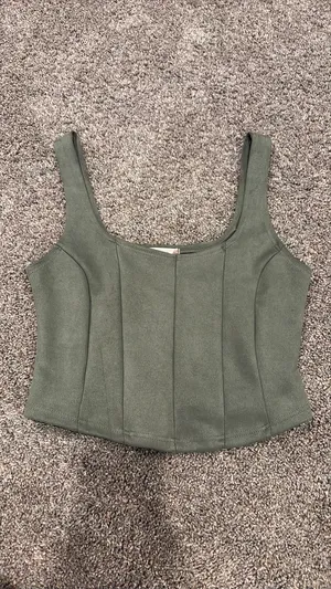 Altard State Corset Style Tank Green thumbnail 2