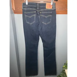 Levis‎ 715 Bootcut Jeans Womens Size 28 Dark Wash Indigo Denim Mid Rise Stretch thumbnail 2