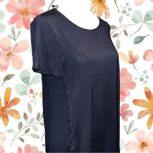 Nine West soft spun plain black stretchy top! thumbnail 3