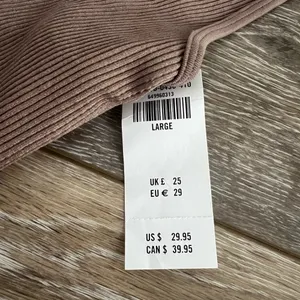 Hollister Gilly Hicks Brown Ribbed Tank Top thumbnail 2