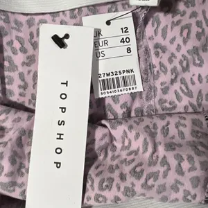Topshop Leopard Mini Skirt Women 8 Pink Black Animal Print High‎ Waist Stretch thumbnail 3