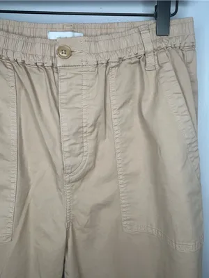 Joie Nelina Tan Cropped Jogger Pants Size 8 thumbnail 6
